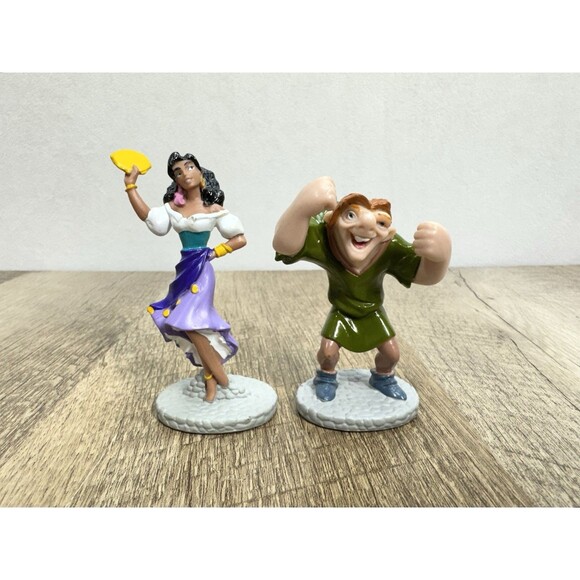 Applause Hunchback of Notre Dame Quasimodo & Esmeralda PVC Figure Toy Lot Of 2 - Picture 1 of 5